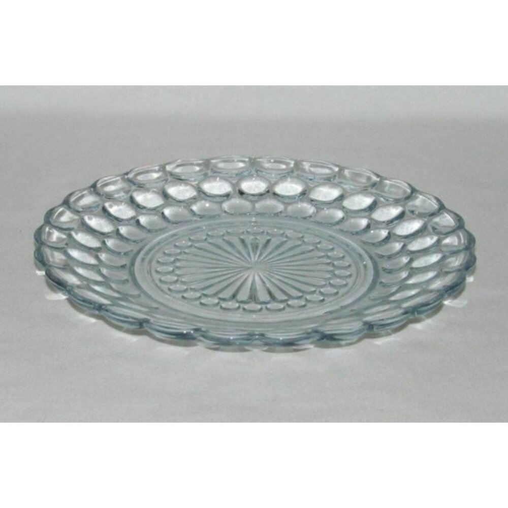 Anchor Hocking Glass BUBBLE Sapphire Blue Salad Plate or Bread/Butter Plate